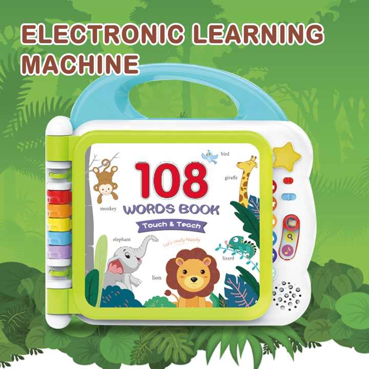 Touch and Learn Words Book with Bluetooth Function - 108 Words - Default Title - Odeez | Educational Toys Pakistan 