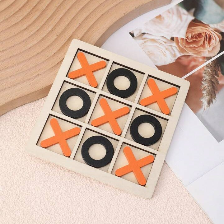 Wooden Tic-Tac-Toe Puzzle Game - 293 - Default Title - Odeez | Educational Toys Pakistan 