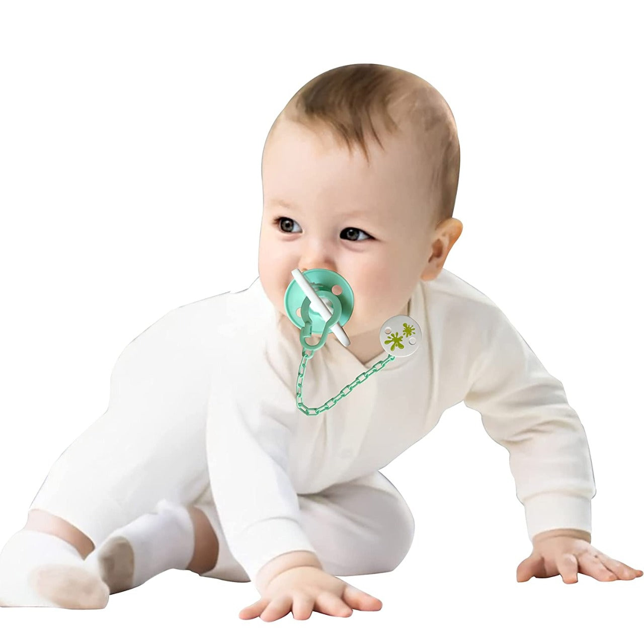 Baby Cartoon Pacifier with Chain - 168 - Default Title - Odeez | Educational Toys Pakistan 