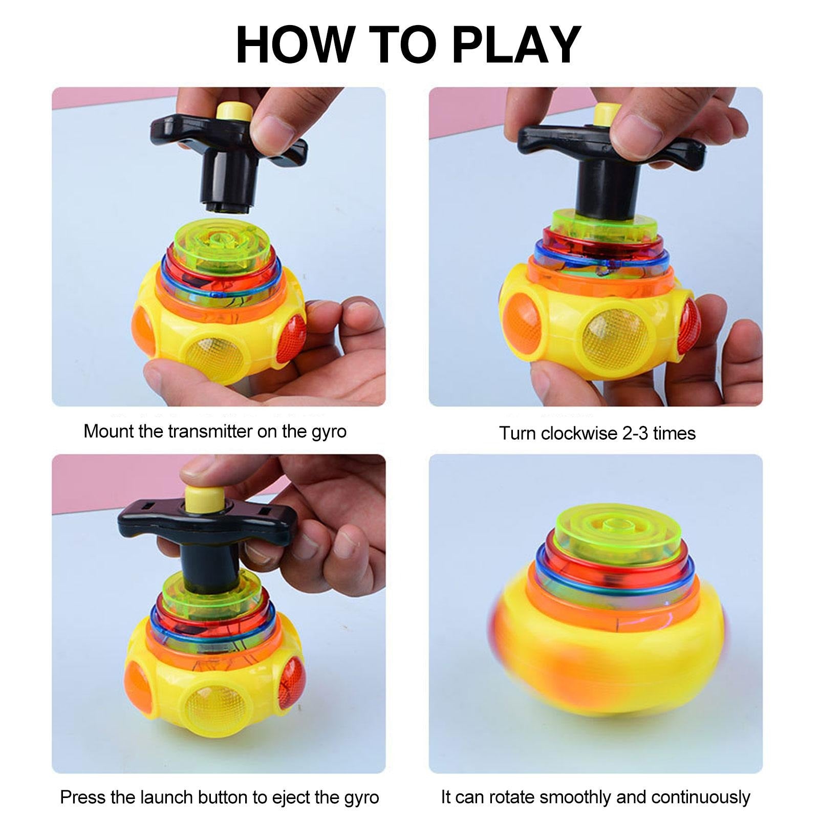 Light & Music UFO Gyro Spinning Top - 19T - Default Title - Odeez | Educational Toys Pakistan 