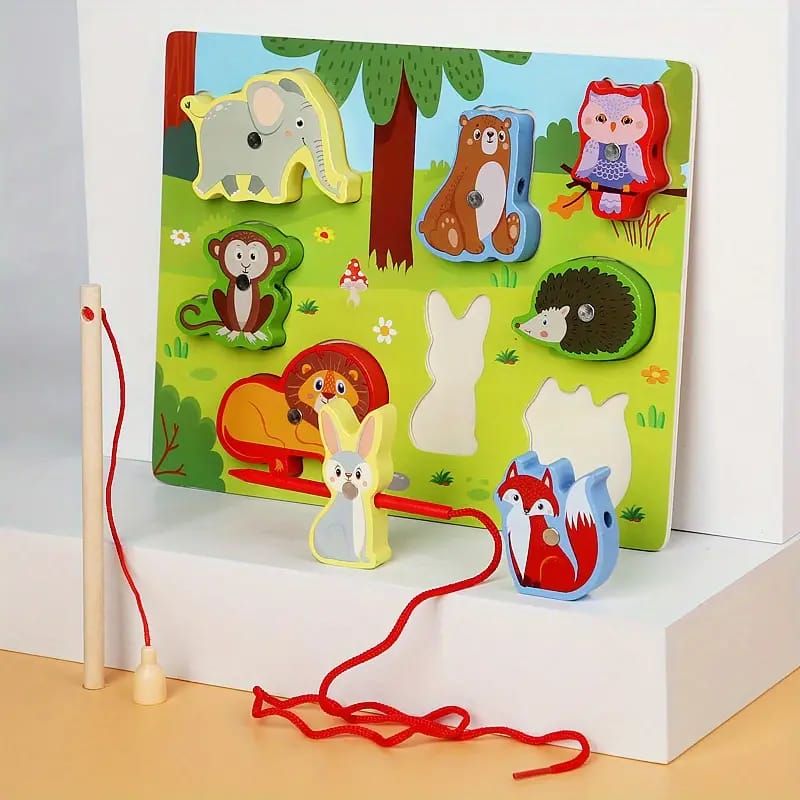 3D Magnetic Lacing Colorful Puzzle - Random Design - Default Title - Odeez | Educational Toys Pakistan 