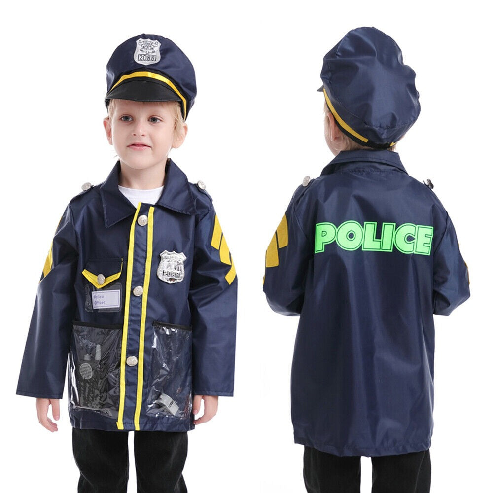 Kids Police Costume with Pretend Play Accessories - 003 - Default Title - Odeez | Educational Toys Pakistan 