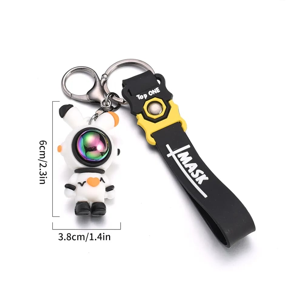 Cute Rabbit Astronaut Space Mask Doll Keychain - 442 - Default Title - Odeez | Educational Toys Pakistan 