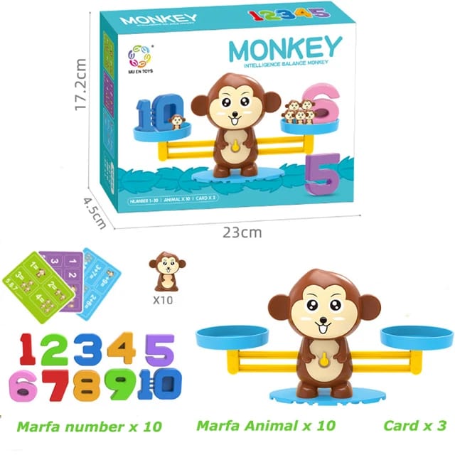 Mini Monkey Balance Math Game - S01 - Default Title - Odeez | Educational Toys Pakistan 