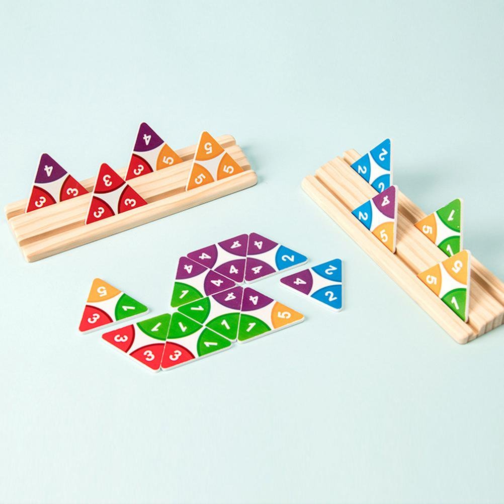 Triangle Numbers Wooden Jigsaw Puzzle - 997 - Default Title - Odeez | Educational Toys Pakistan 