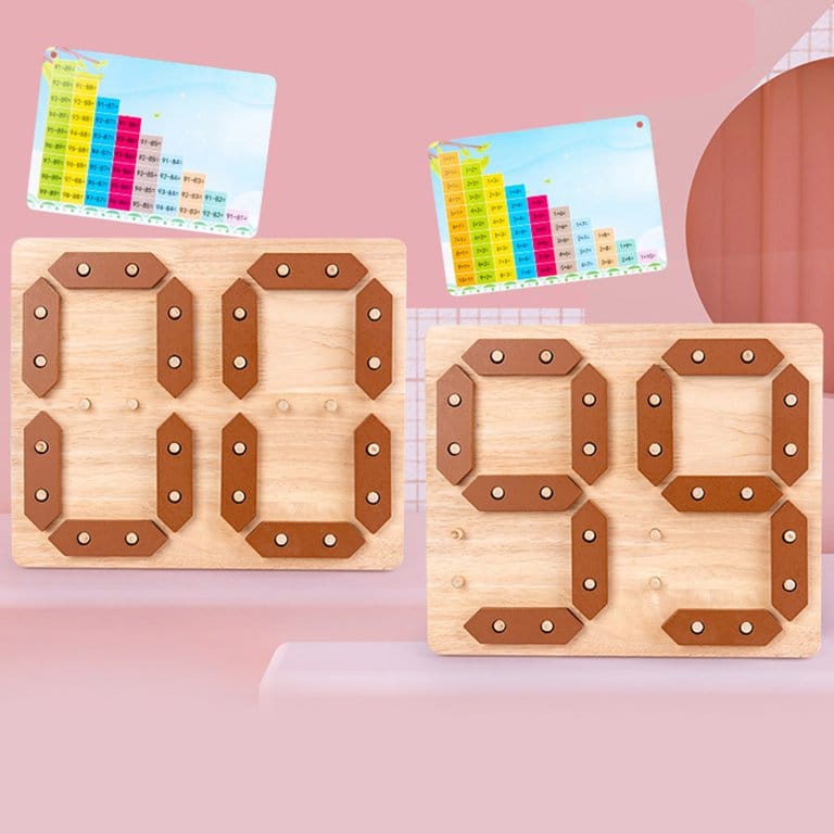 Digital Wooden Board for Addition Subtraction Learning - 032 - Default Title - Odeez | Educational Toys Pakistan 