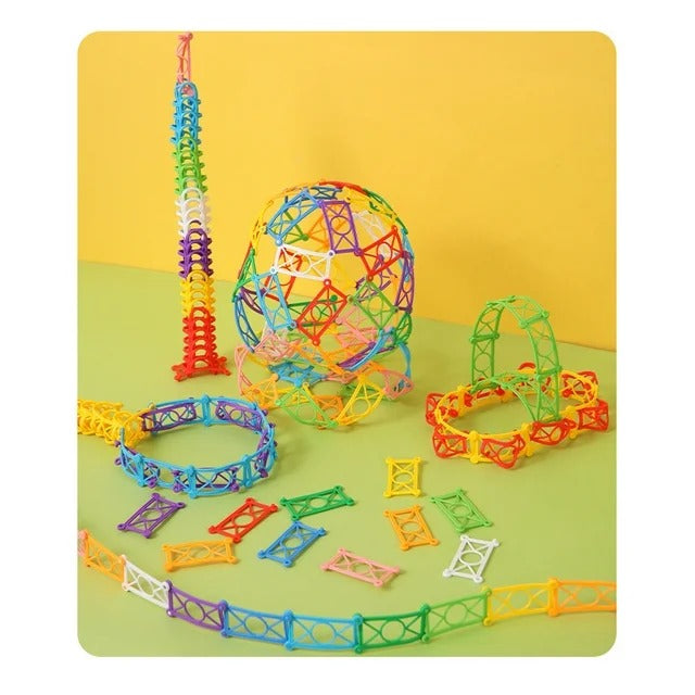 Snap N Twist Interlocking Building Blocks - 150 piece - Default Title - Odeez | Educational Toys Pakistan 