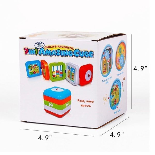 7in1 Amazing Learning Cube for Toddlers - 702 - Default Title - Odeez | Educational Toys Pakistan 