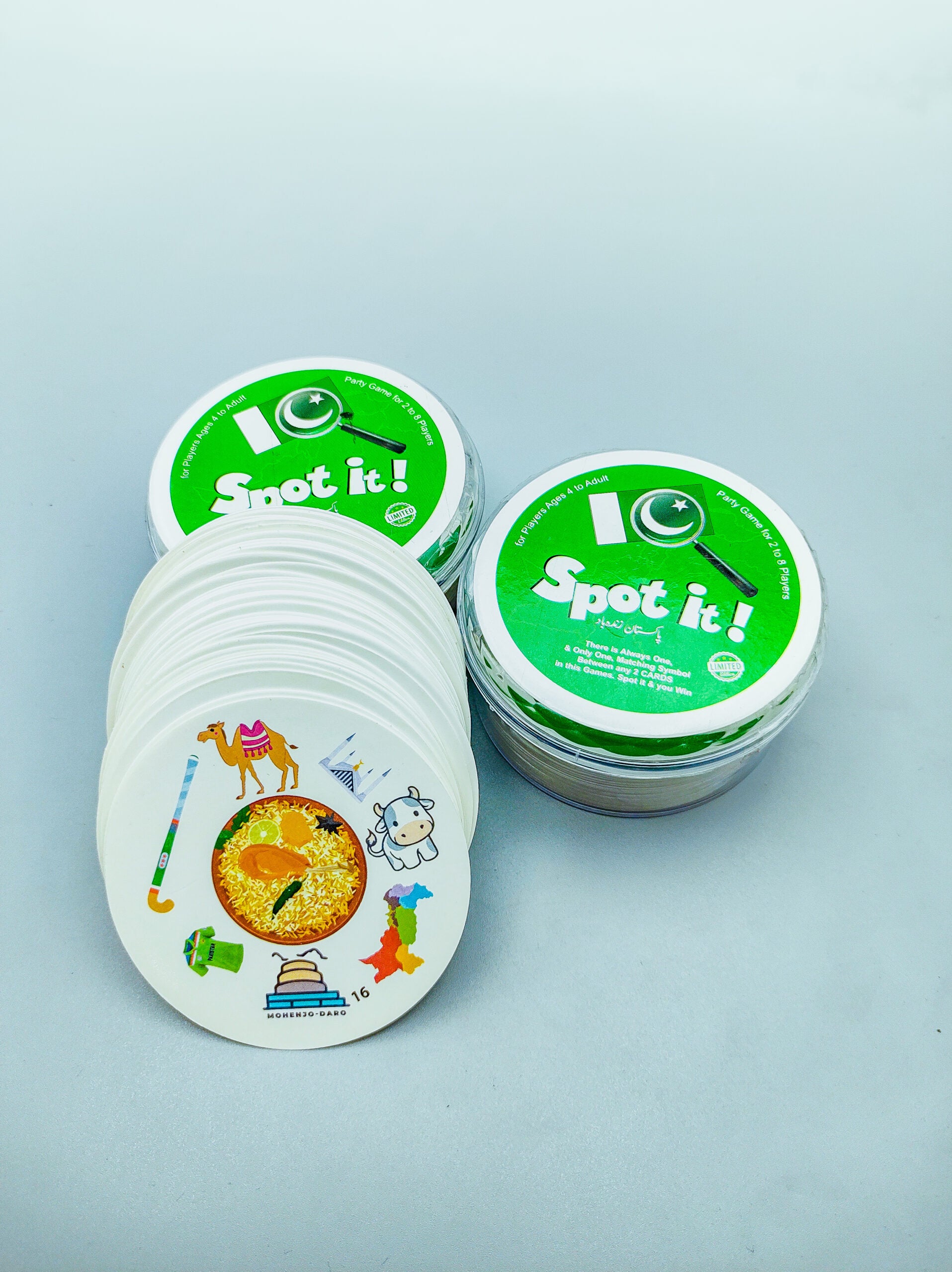 Pakistani Spot it! Active Play Acrylic Box - 46 Cards - 01B - Default Title - Odeez | Educational Toys Pakistan 