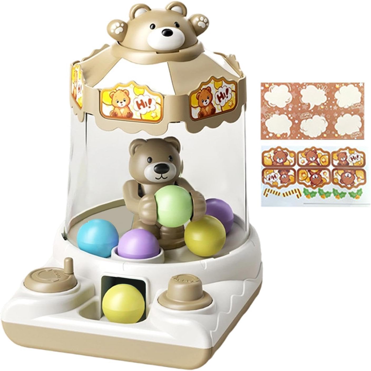 Claw Bear Surprise Machine  Interactive Reward and Message Ball Game for Kids - 028