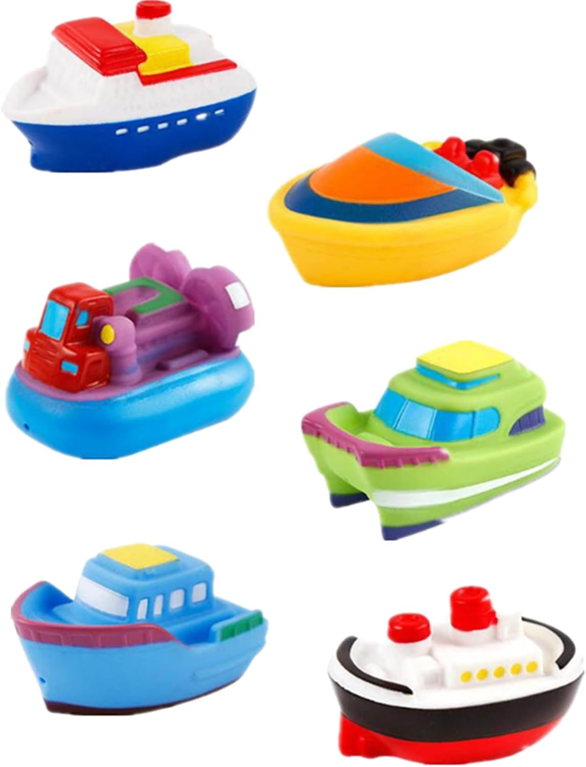 Pack of 6 Ship Soft chu Chu Baby Bath Toy - 257 - Default Title - Odeez | Educational Toys Pakistan 