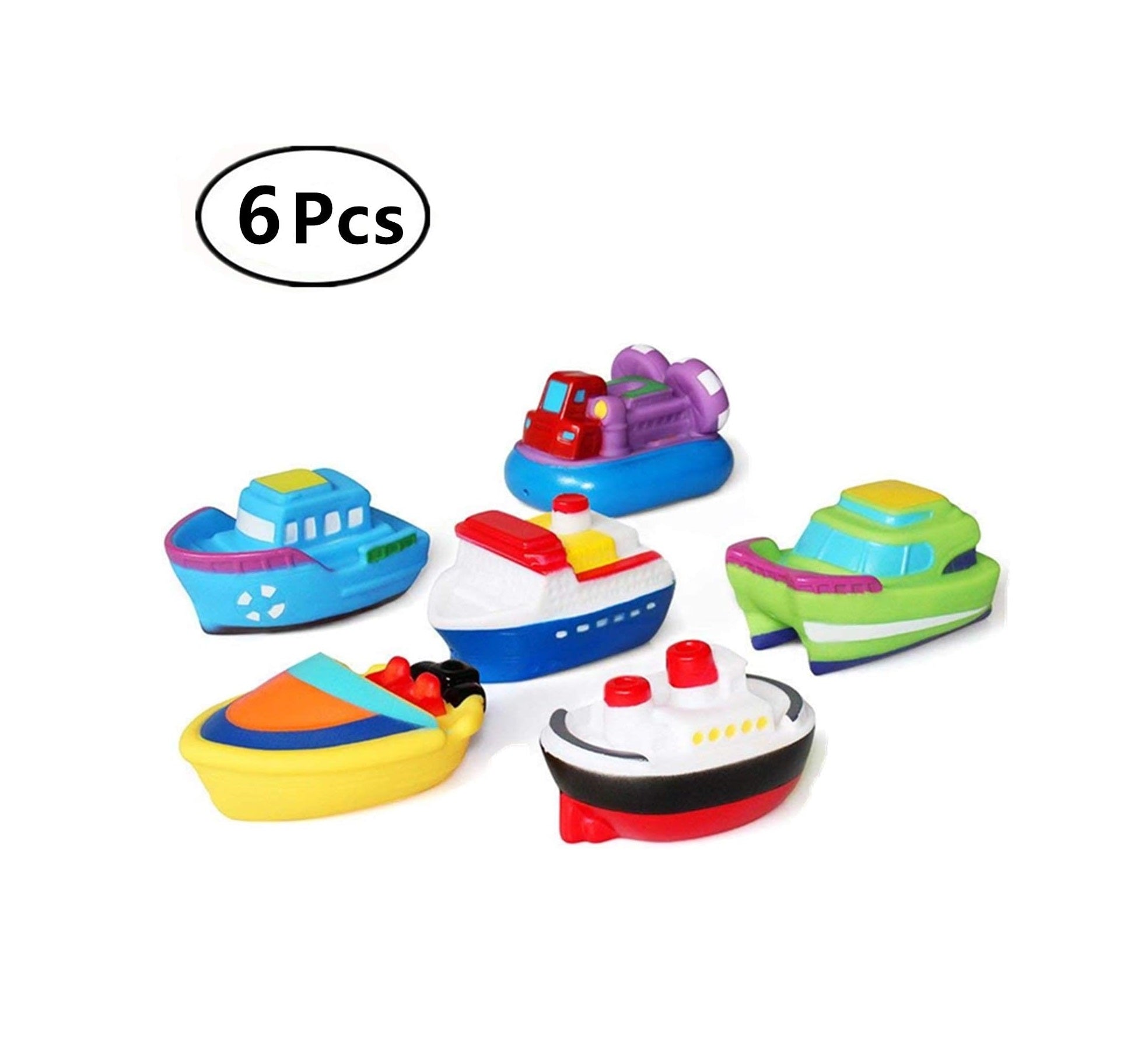 Pack of 6 Ship Soft chu Chu Baby Bath Toy - 257 - Default Title - Odeez | Educational Toys Pakistan 