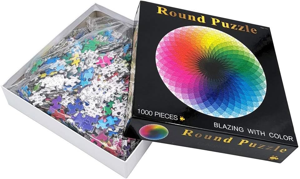 Rainbow Round Puzzle 1000 Piece - Default Title - Odeez | Educational Toys Pakistan 