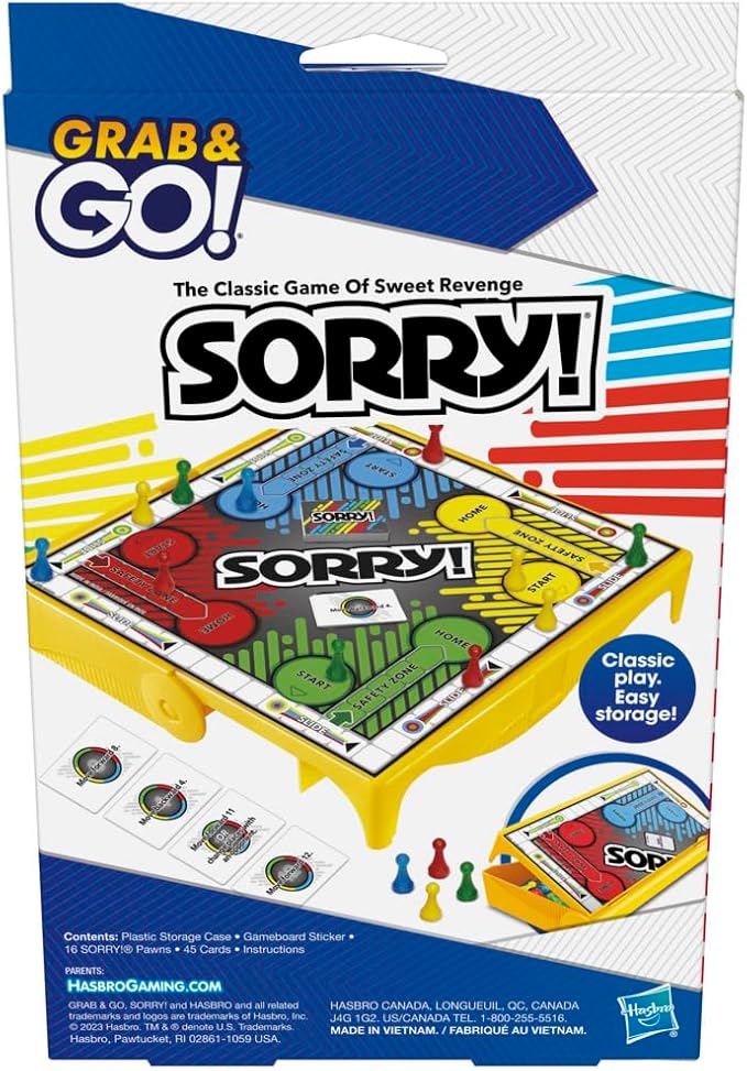 Sorry Race to Home Family Board Game - 69Y