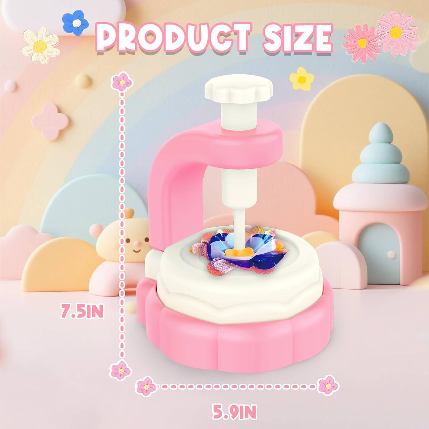 DIY Flower Craft Fabric Bouquet Making Spinning Machine Set - HZ1