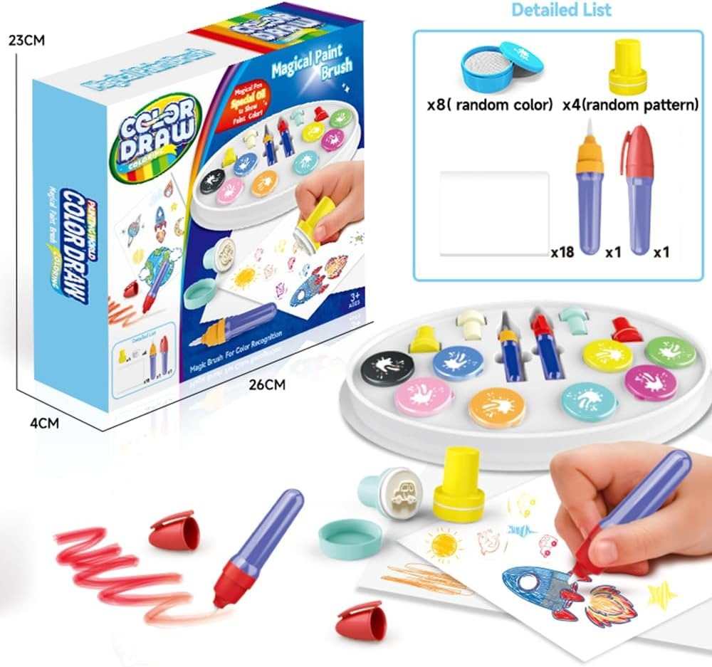 Mess Free Magic Light Brush Painting Station Art Kit - 001