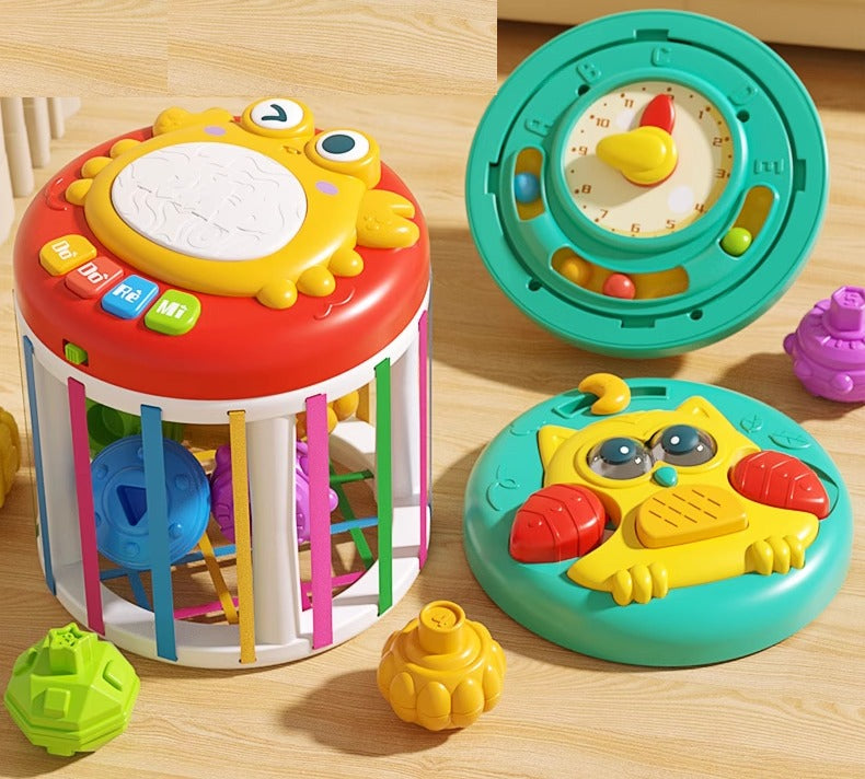 Hand Beat Drum Shape Stacking Activity Cylinder Toy - 521