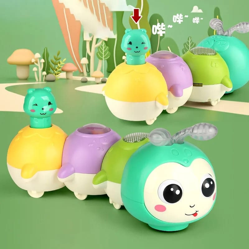 Magnetic Cute Electric Caterpillar with Light and Sound - 225 - Default Title - Odeez | Educational Toys Pakistan 