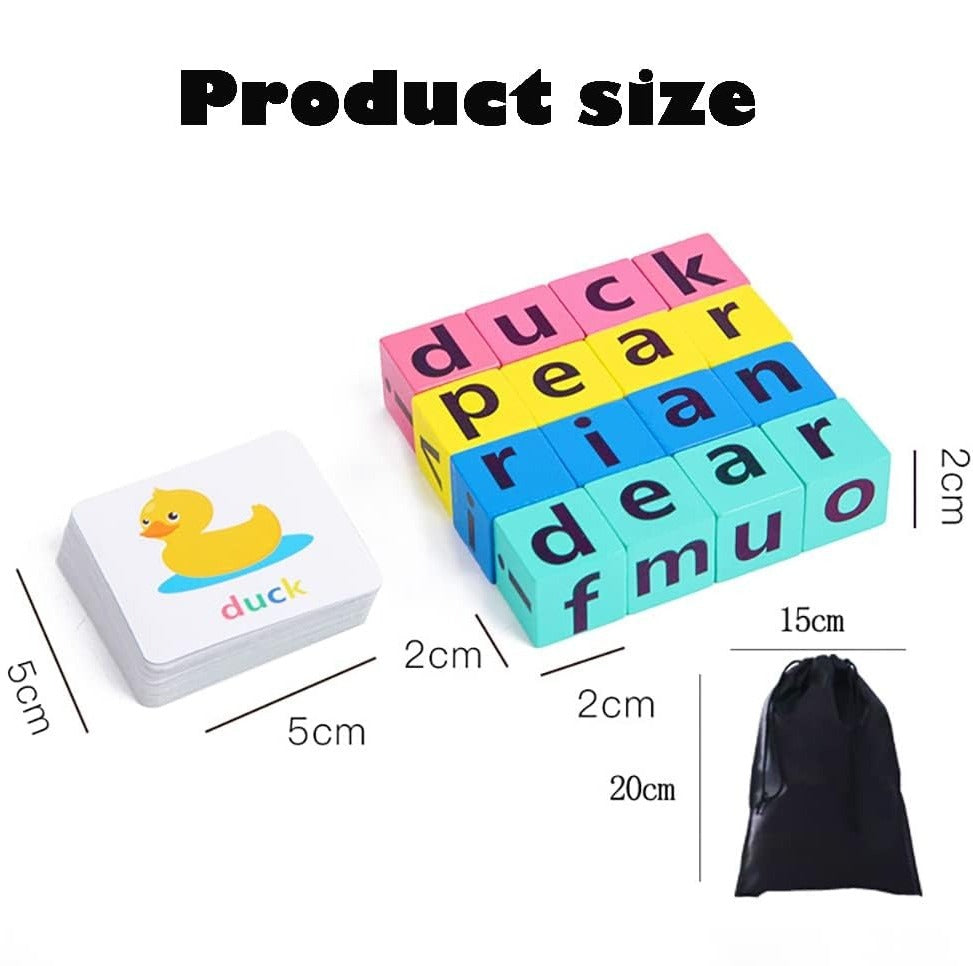 Wooden Spell the Word Learning Spelling Game - 814 - Default Title - Odeez | Educational Toys Pakistan 