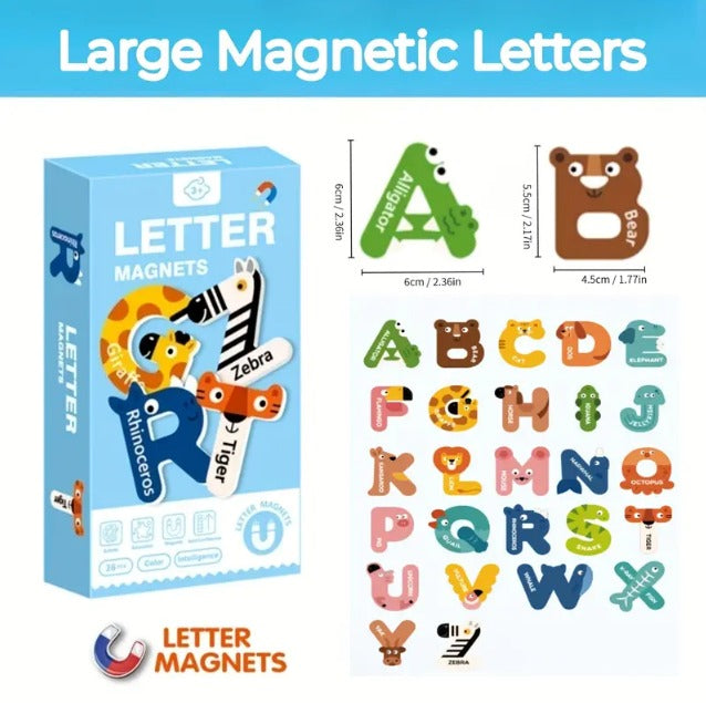 Early Education Letter Magnetic Puzzle A to Z - 26 pieces - Default Title - Odeez | Educational Toys Pakistan 