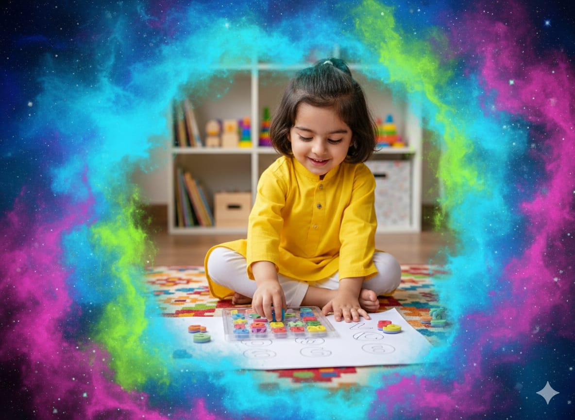 Wooden Alphabet and Number Learning Preschooler - 395