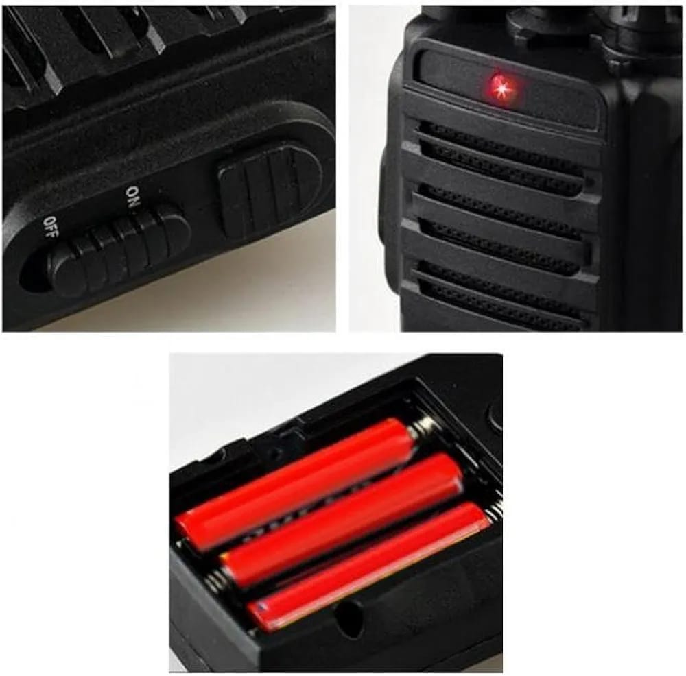 Black Walkie Talkie Two Pieces 100M Range - 031 - Default Title - Odeez | Educational Toys Pakistan 