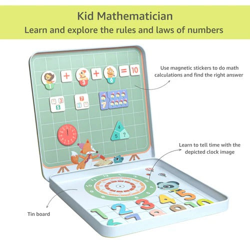 Magnetic Shape Color Hand Eye Coordination Sticker Puzzle Tin - 035