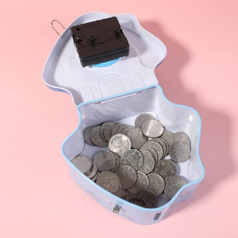 Tin Money House Bank with Clock Random Design - 722 - Default Title - Odeez | Educational Toys Pakistan 