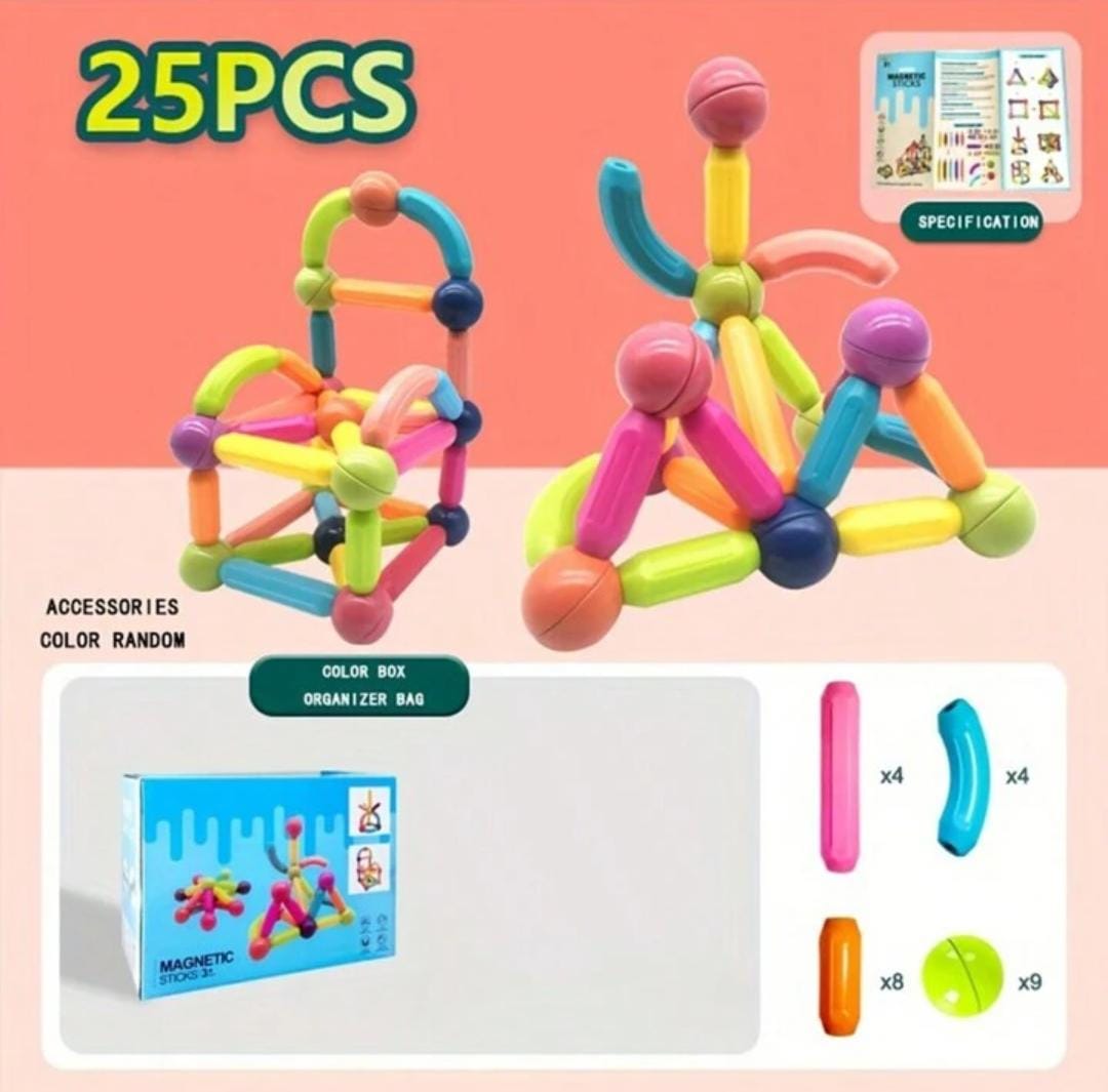 DIY Fun Pop Magnetic Sticks Building Puzzle - 420