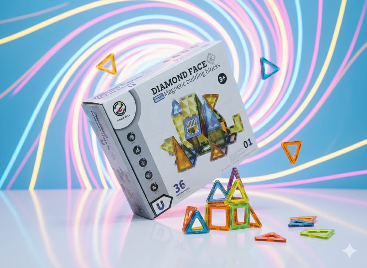 DIY Diamond Magnetic Tile Art 36 piece - 50A