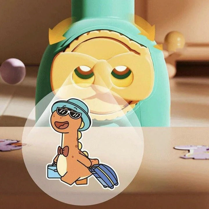 Dinosaur Projection Pop Tube Watch - 81A - Blue-Pink-Purple-Green - Odeez | Educational Toys Pakistan 