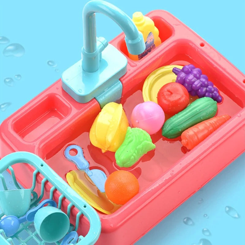 Kitchen Dish Washer Sink Pretend Play Kit - 110 - Default Title - Odeez | Educational Toys Pakistan 