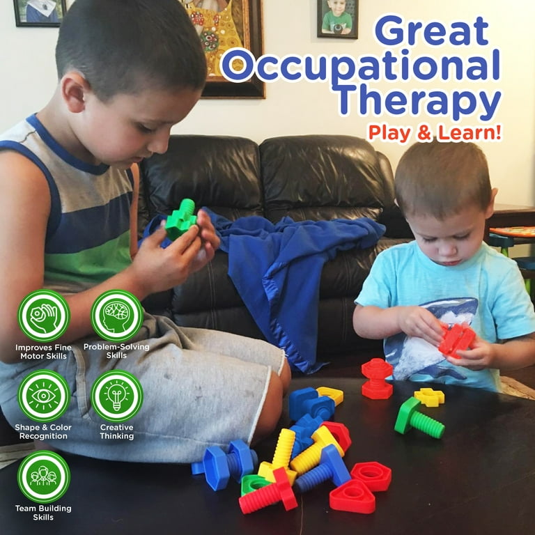 STEM Nuts and Bolts Building Blocks 18 pieces - 018 - Default Title - Odeez | Educational Toys Pakistan 