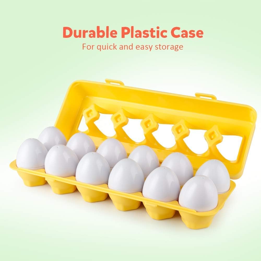 Matching Eggs Color Recognition and Shape 12 Pieces - XB4 - Default Title - Odeez | Educational Toys Pakistan 