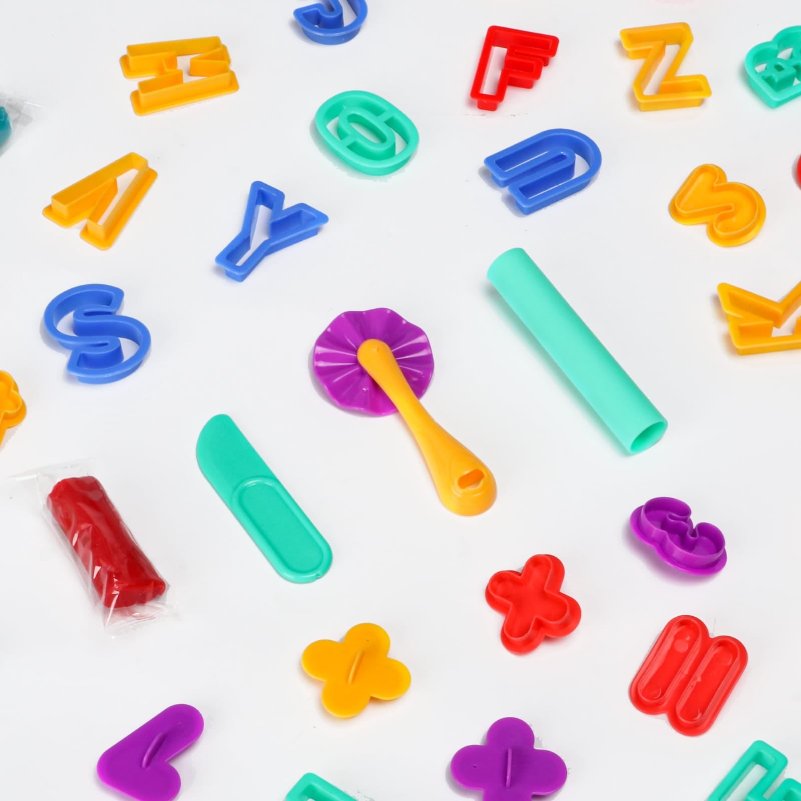 Letters and Number Color Dough Play Set - 684 - Default Title - Odeez | Educational Toys Pakistan 