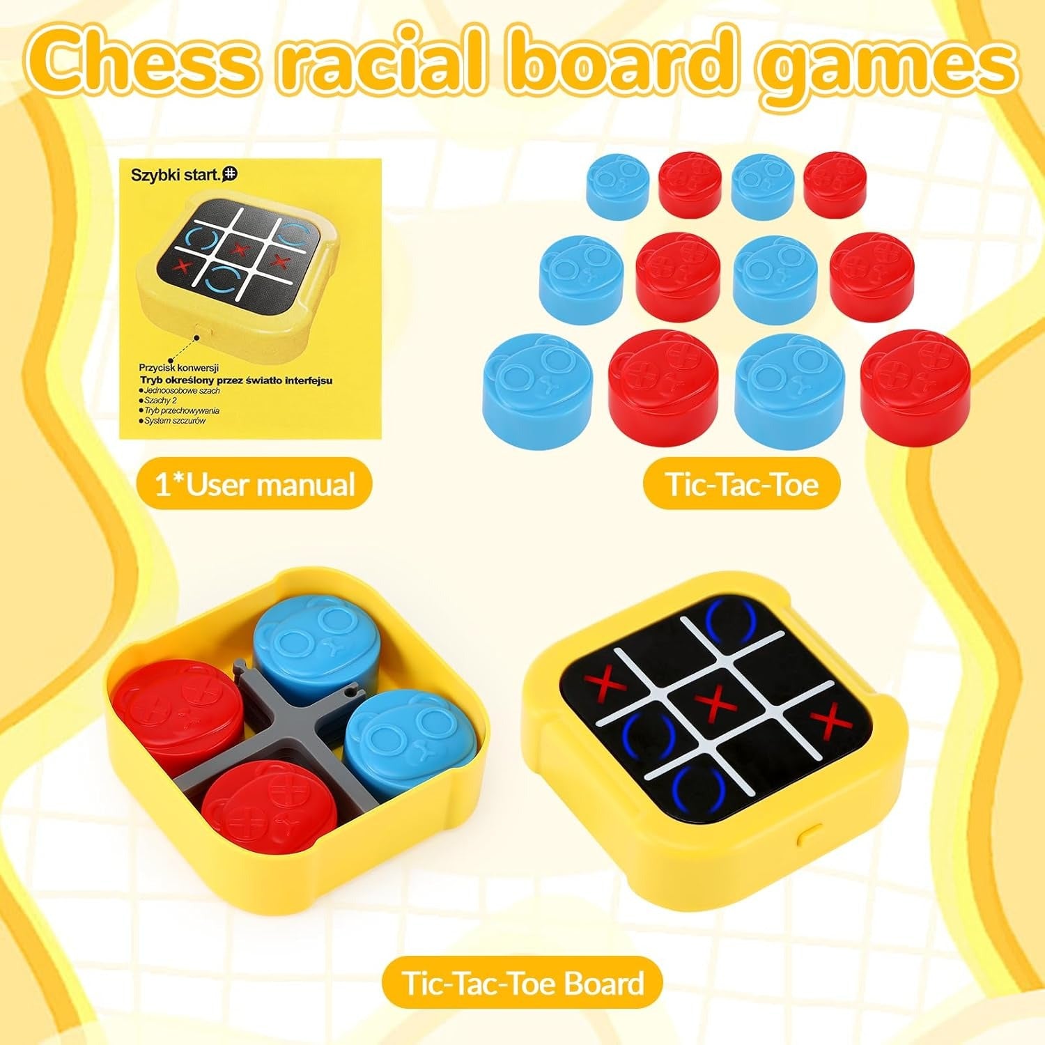 5in1 Electronic Touch Tic Tac Toe Puzzle Game - 265