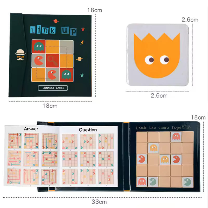 Matching Link up Logic Activity Kit Magnetic  Board - 054 - Default Title - Odeez | Educational Toys Pakistan 