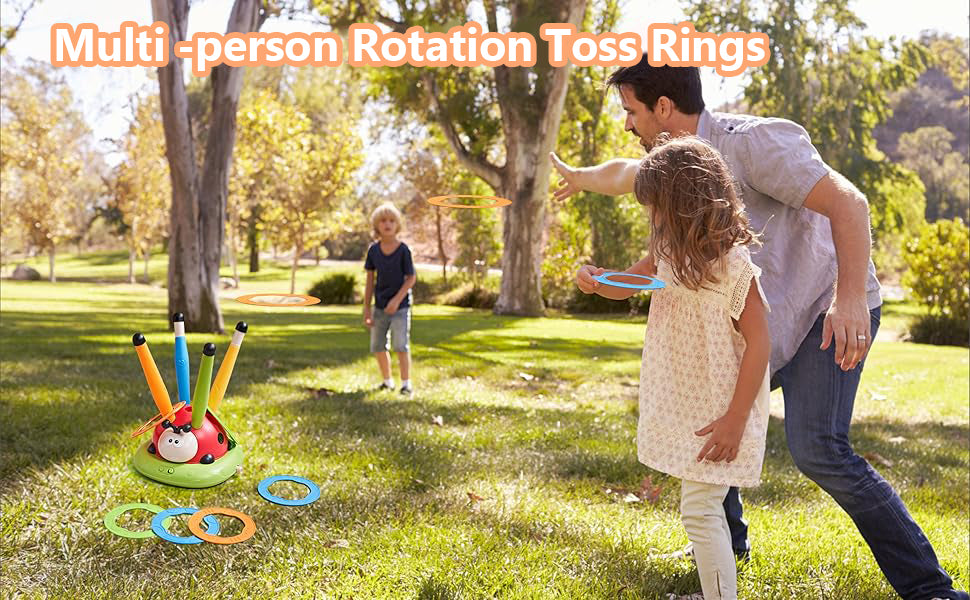 3in1 Musical Jumping Ring Toss and Rocket Launcher - 325