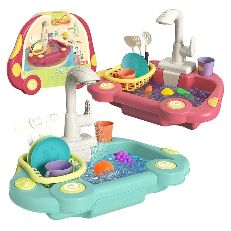 Kitchen Tools Wash Basin Pretend Play Set - 08K