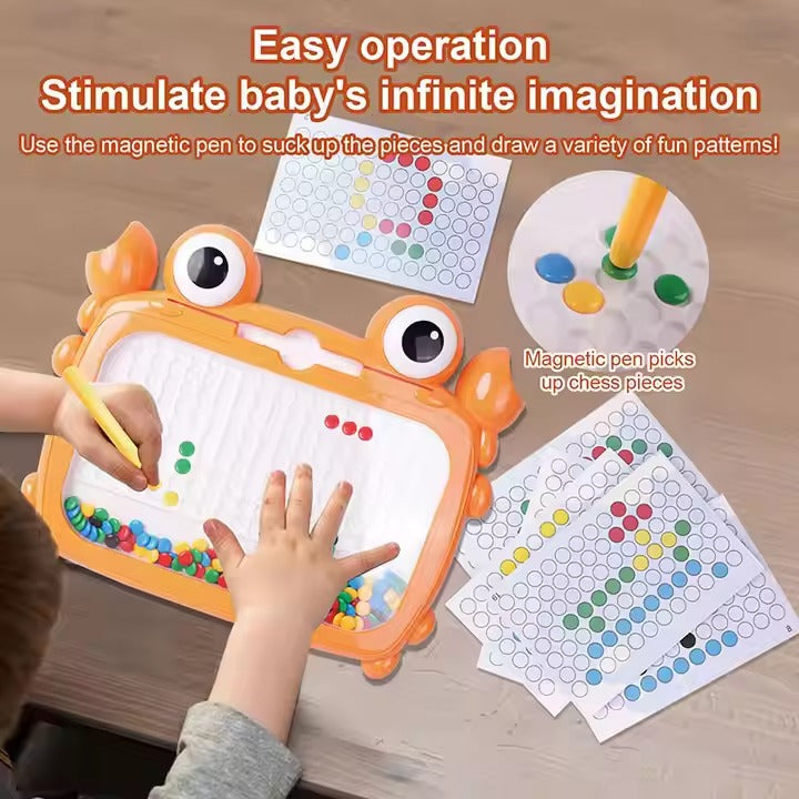 Crab Magnetic Beads Drawing Board with Pattern - X29 - Default Title - Odeez | Educational Toys Pakistan 