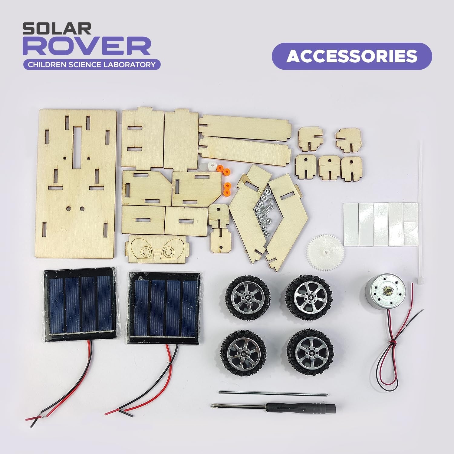 DIY Solar Rover Car Assembly Model Scientific Experiment - 065