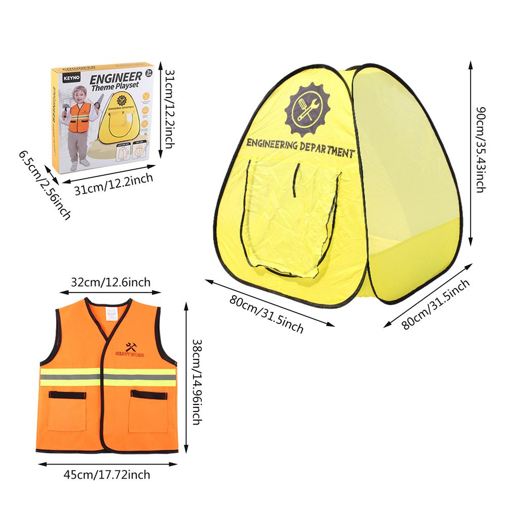 Engineer Construction Worker Them Playset Tent - N62 - Default Title - Odeez | Educational Toys Pakistan 