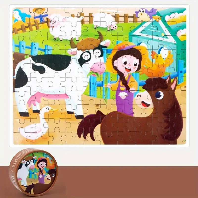 Discover Fun Jigsaw puzzle 100 Pieces Random Designs - 701 - Default Title - Odeez | Educational Toys Pakistan 