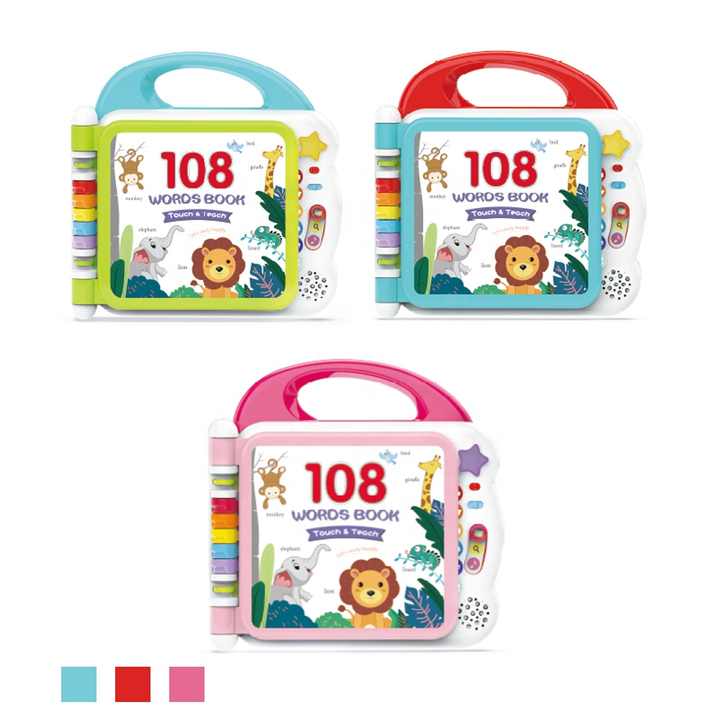 Touch and Learn Words Book with Bluetooth Function - 108 Words - Default Title - Odeez | Educational Toys Pakistan 