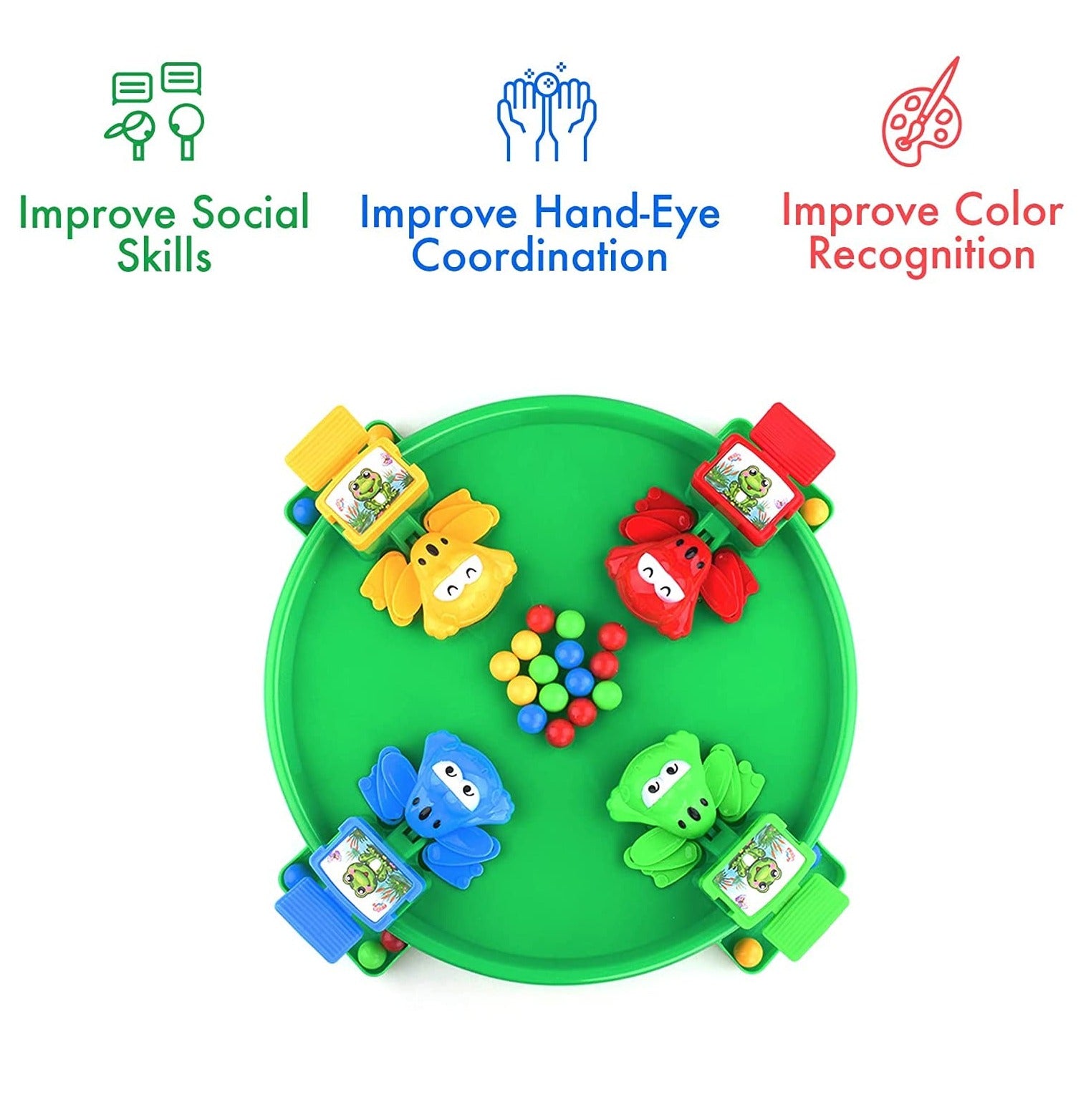 Hungry Frog Catch Beads Active Family Game - 831 - Default Title - Odeez | Educational Toys Pakistan 