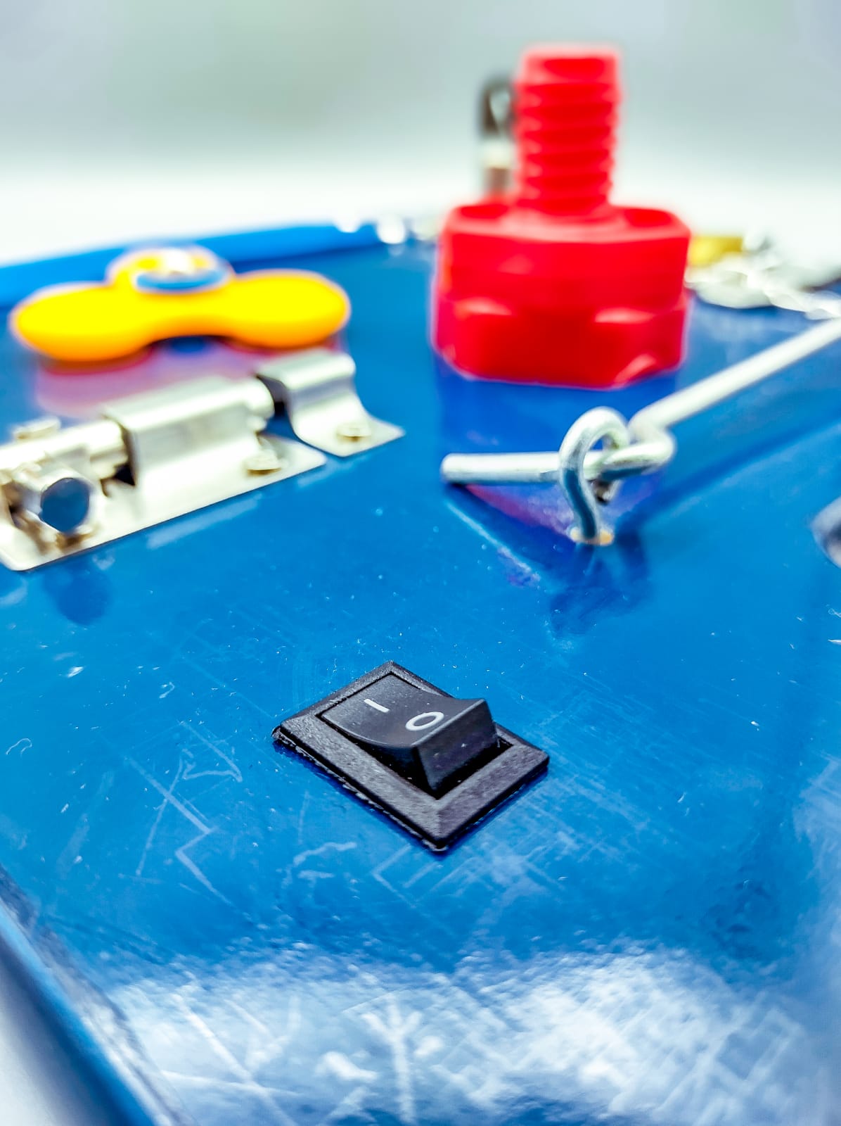 Busy Board - Montessori Activity Learning Wooden board - Yellow - Default Title - Odeez | Educational Toys Pakistan 