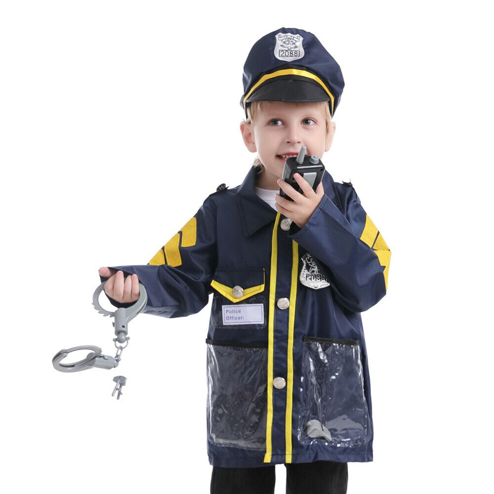 Kids Police Costume with Pretend Play Accessories - 003 - Default Title - Odeez | Educational Toys Pakistan 