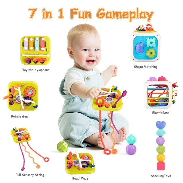 7 in 1 Multifunctional Shape Sorting Box - 862 - Default Title - Odeez | Educational Toys Pakistan 