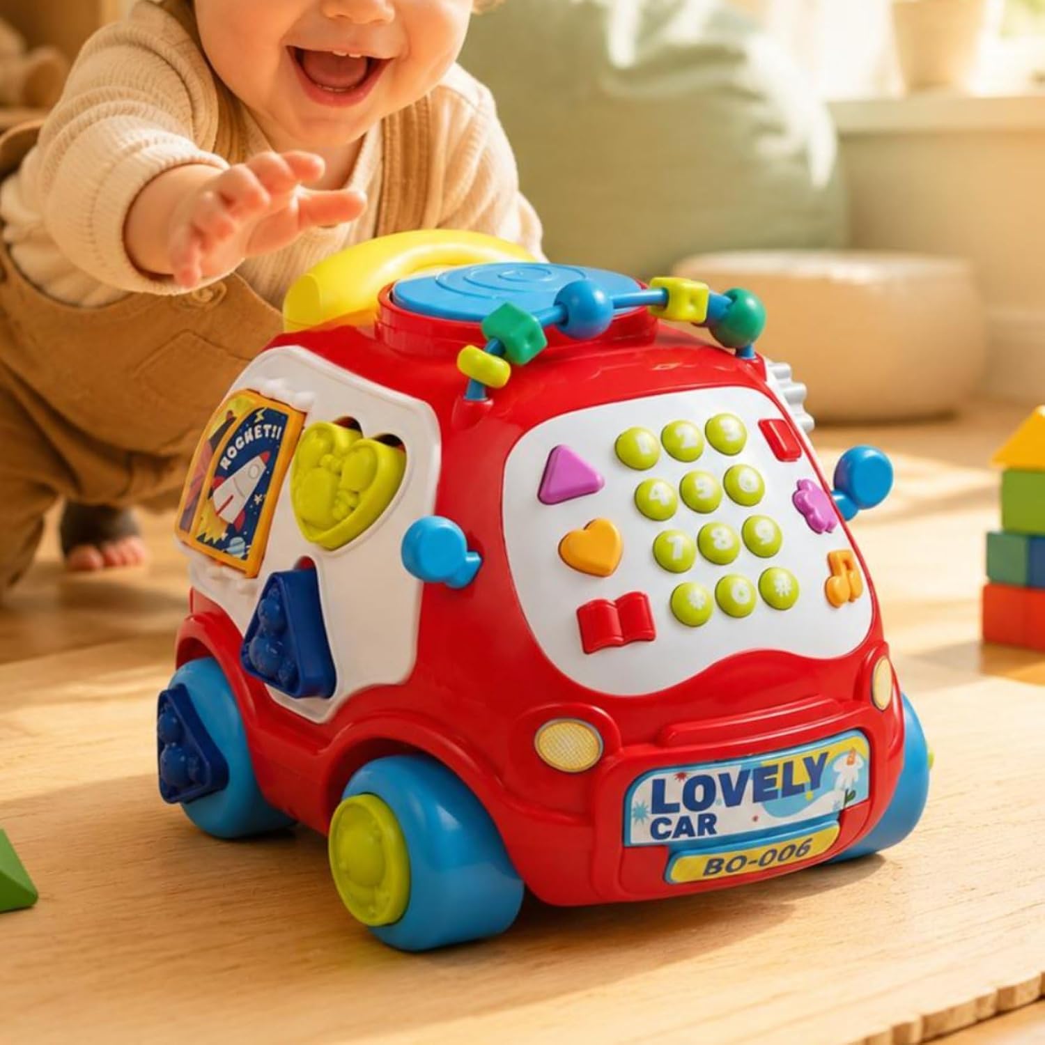 Musical Activity Car Interactive Learning and Music Toy - 619