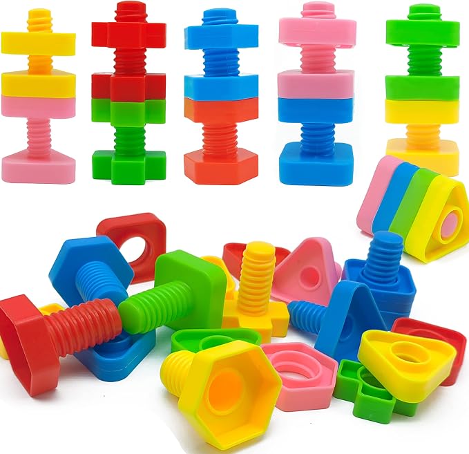 Colorful Nuts & Bolts Construction Set - 205